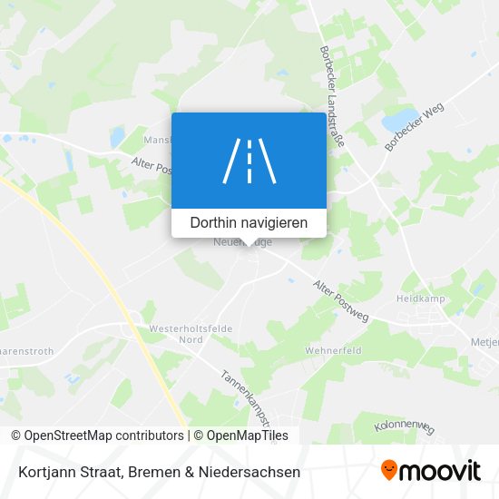 Kortjann Straat Karte