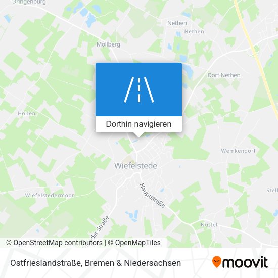 Ostfrieslandstraße Karte