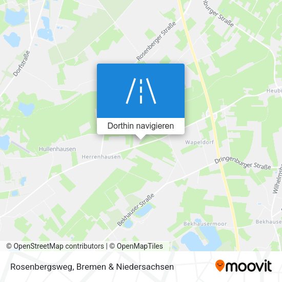 Rosenbergsweg Karte