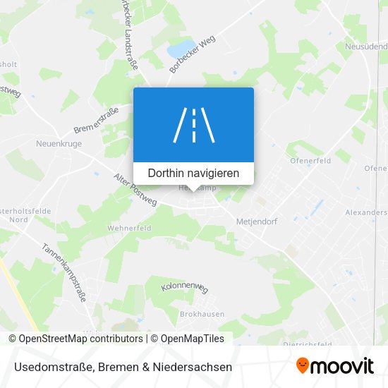 Usedomstraße Karte