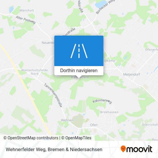 Wehnerfelder Weg Karte