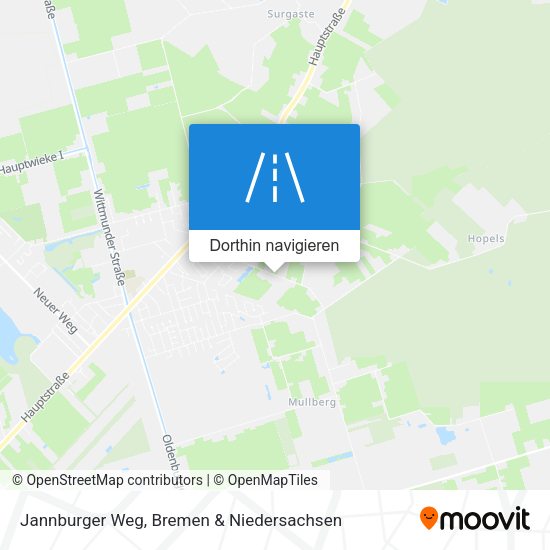 Jannburger Weg Karte