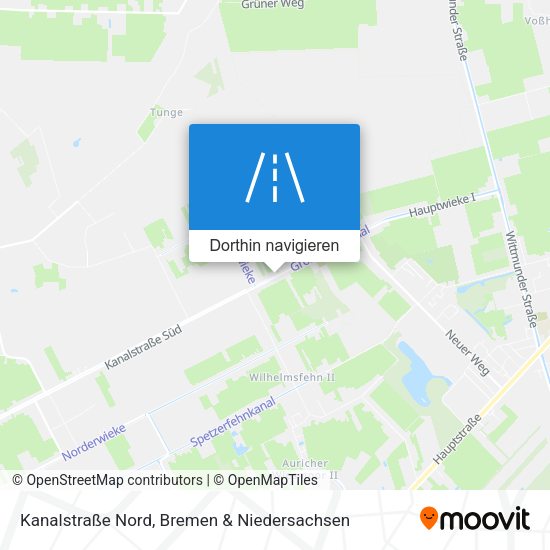 Kanalstraße Nord Karte
