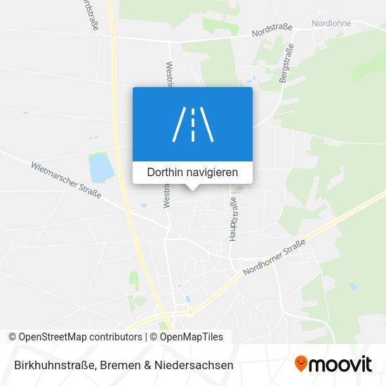 Birkhuhnstraße Karte
