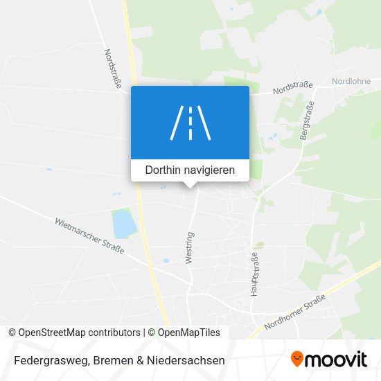 Federgrasweg Karte