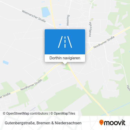 Gutenbergstraße Karte