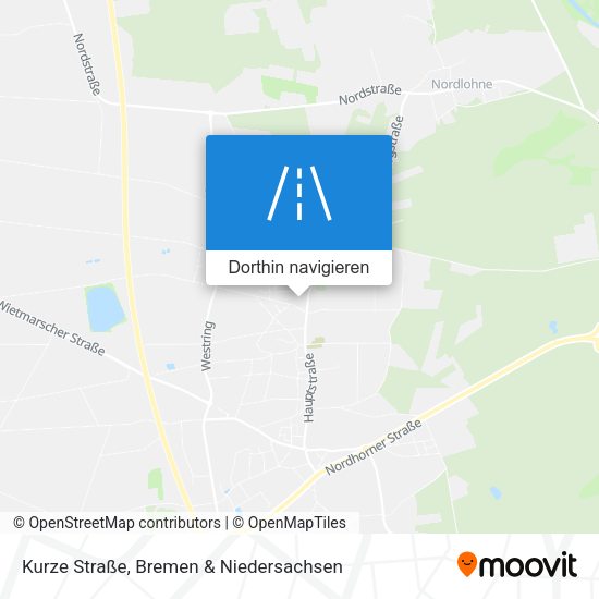 Kurze Straße Karte