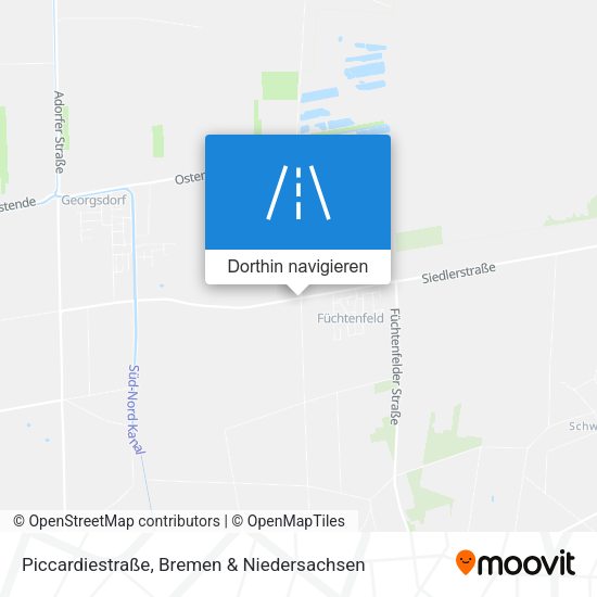 Piccardiestraße Karte