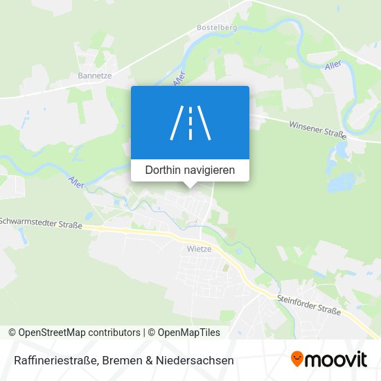 Raffineriestraße Karte