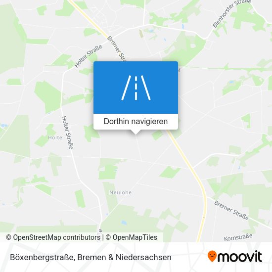 Böxenbergstraße Karte