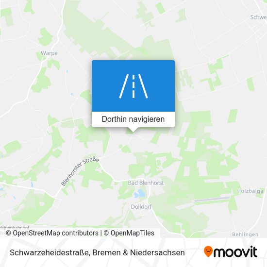 Schwarzeheidestraße Karte