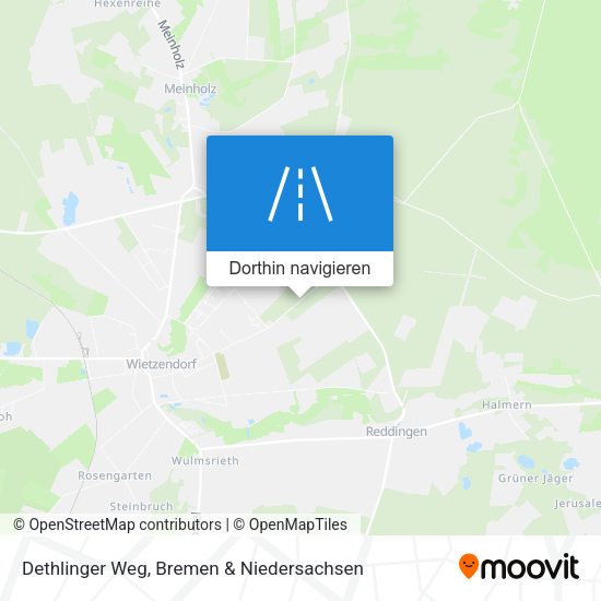 Dethlinger Weg Karte