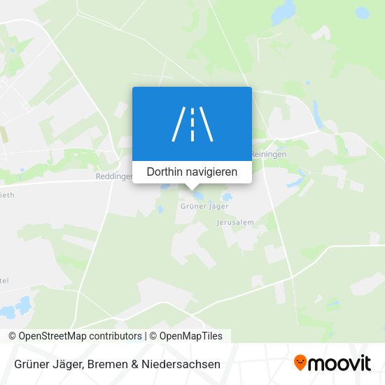 Grüner Jäger Karte