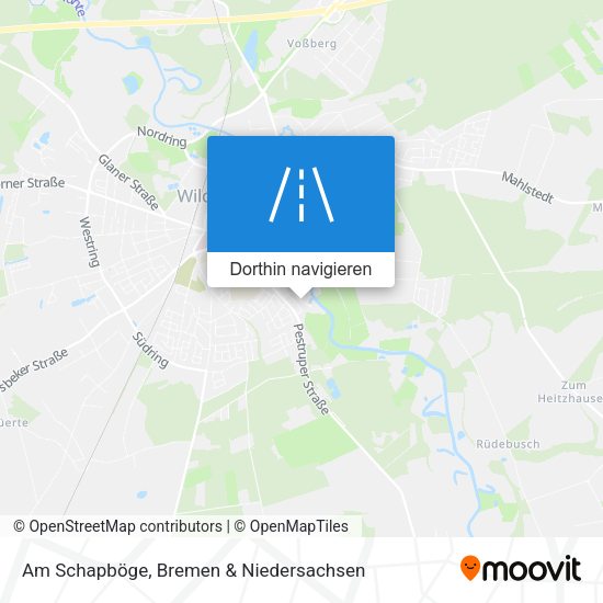 Am Schapböge Karte