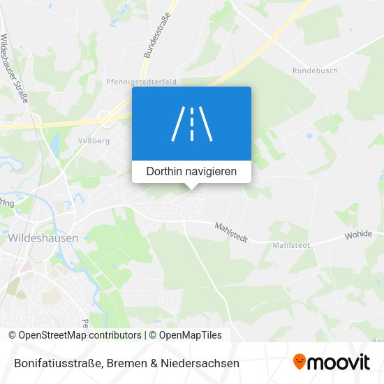 Bonifatiusstraße Karte
