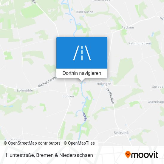 Huntestraße Karte