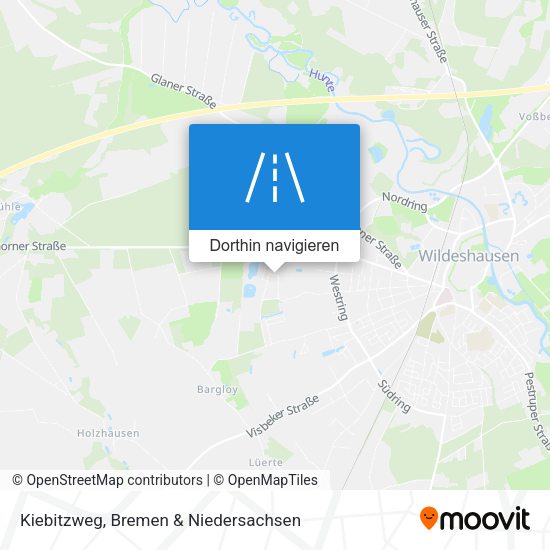 Kiebitzweg Karte