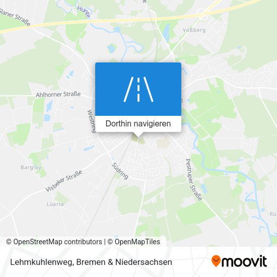 Lehmkuhlenweg Karte