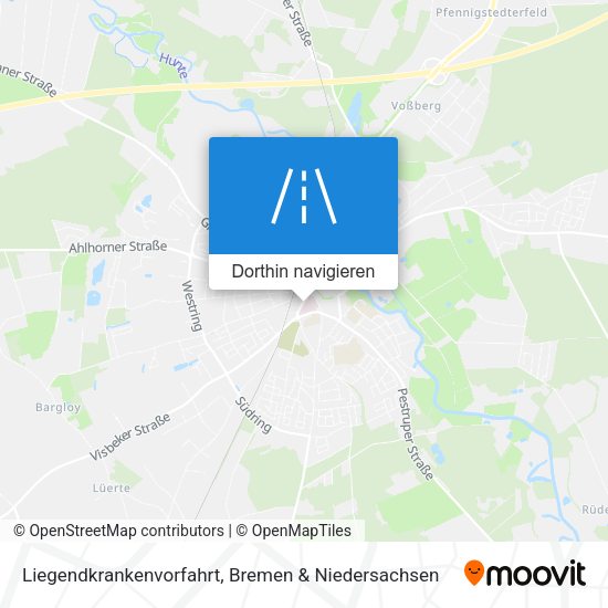 Liegendkrankenvorfahrt Karte