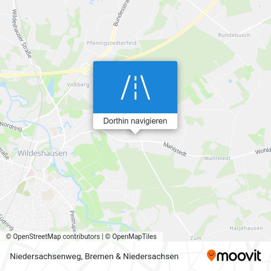 Niedersachsenweg Karte