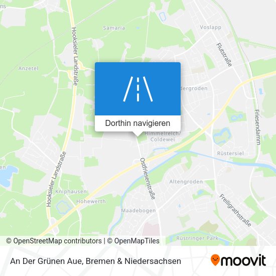 An Der Grünen Aue Karte