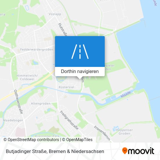 Butjadinger Straße Karte