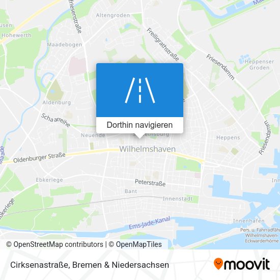 Cirksenastraße Karte