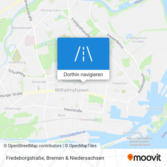 Fredeborgstraße Karte