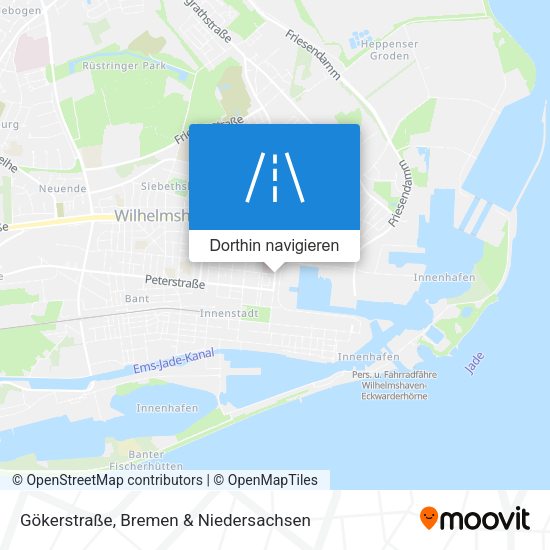 Gökerstraße Karte