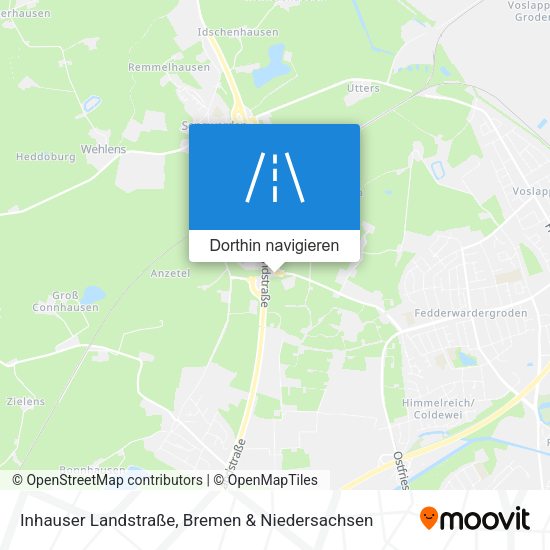 Inhauser Landstraße Karte