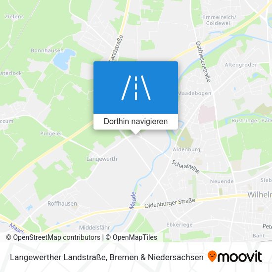 Langewerther Landstraße Karte