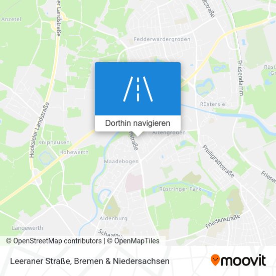 Leeraner Straße Karte