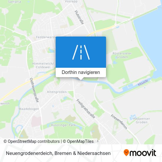 Neuengrodenerdeich Karte