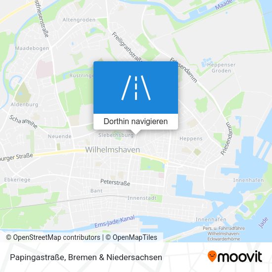 Papingastraße Karte