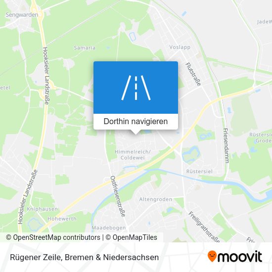 Rügener Zeile Karte
