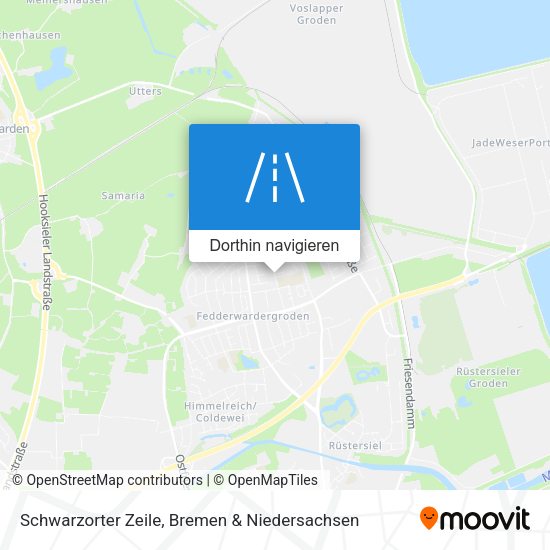 Schwarzorter Zeile Karte