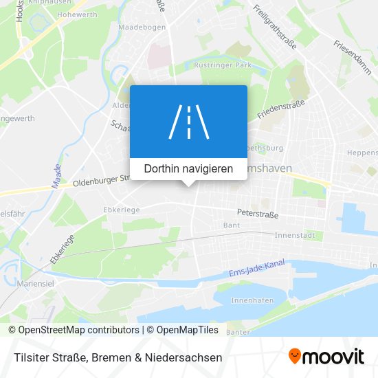 Tilsiter Straße Karte