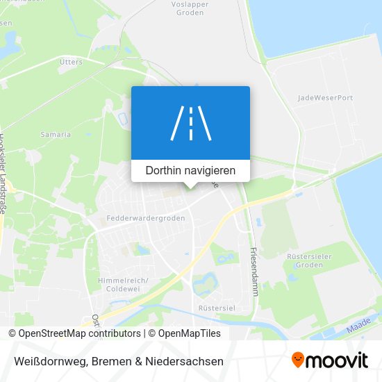 Weißdornweg Karte