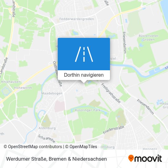 Werdumer Straße Karte