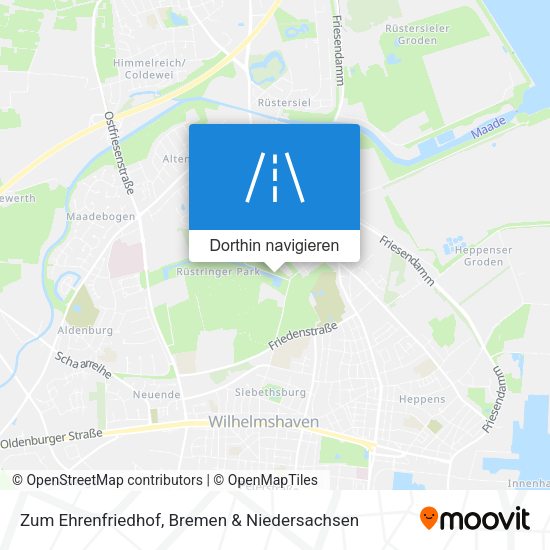 Zum Ehrenfriedhof Karte