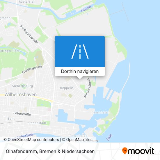 Ölhafendamm Karte