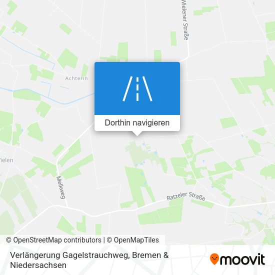 Verlängerung Gagelstrauchweg Karte