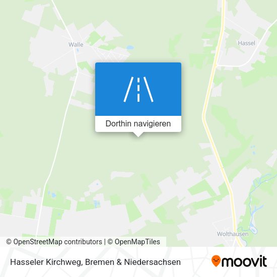 Hasseler Kirchweg Karte