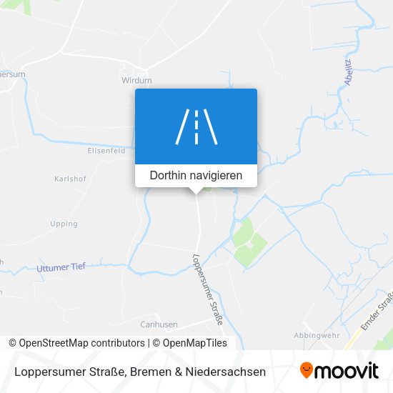 Loppersumer Straße Karte