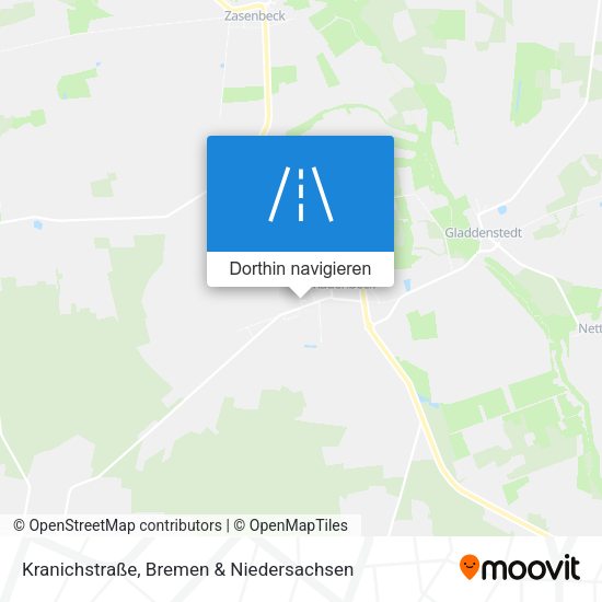 Kranichstraße Karte