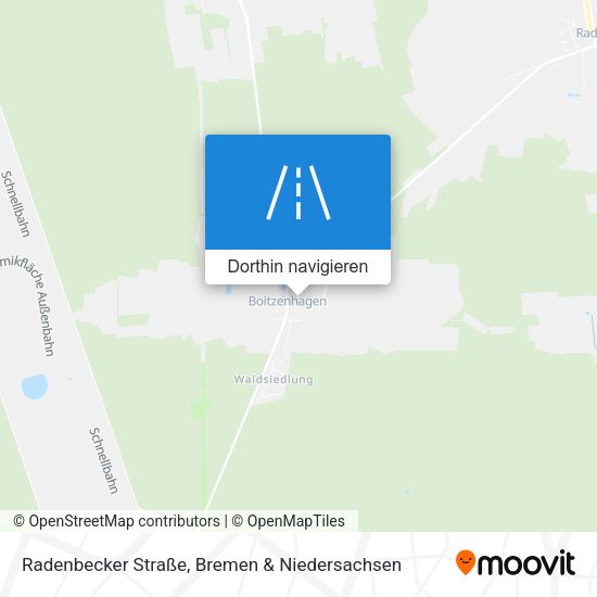 Radenbecker Straße Karte