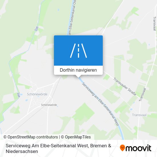 Serviceweg Am Elbe-Seitenkanal West Karte
