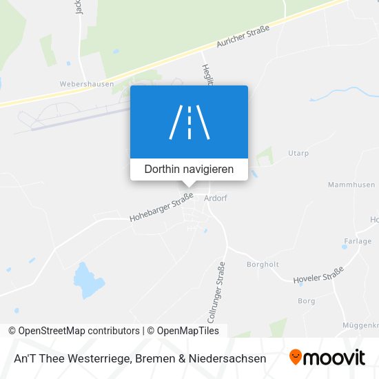 An'T Thee Westerriege Karte