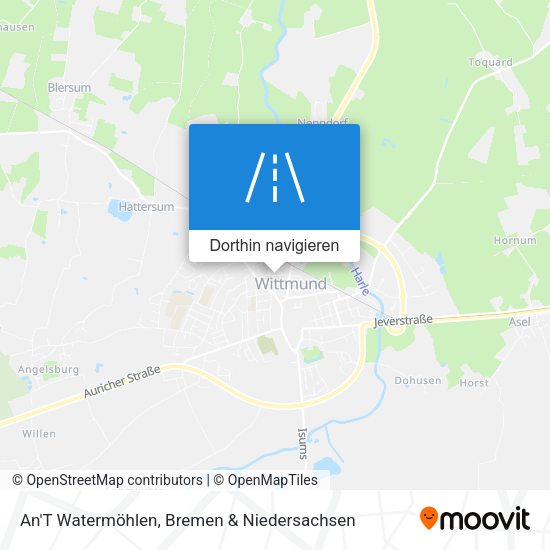 An'T Watermöhlen Karte