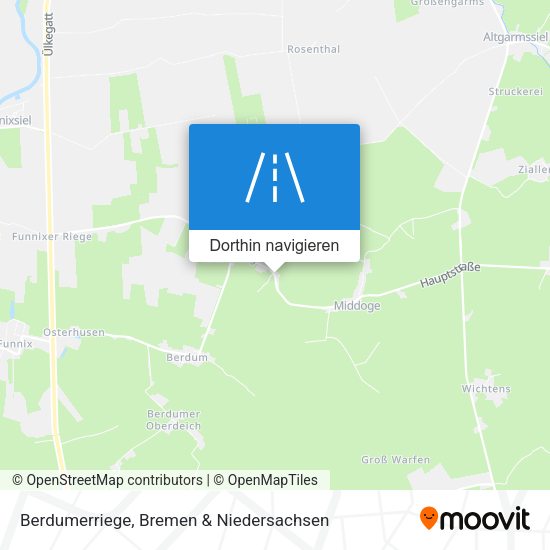 Berdumerriege Karte
